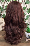 Chestnut Long Wavy Fiber Wig