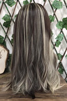 Long Fiber Wig With Forelock Coffee Ombre