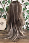 Long Fiber Wig With Light Coffee Ombre