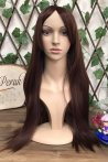 Brown Long Straight Fiber Wig