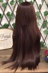 Brown Long Straight Fiber Wig