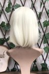 Short Fiber Wig With Platinum Forelock