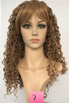 Brown Curly Fiber Wig