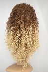 Coffee Yellow Ombre Curly Fiber Wig