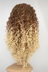 Coffee Yellow Ombre Curly Fiber Wig