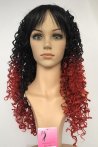 Black redhead Ombre Curly Fiber Wig