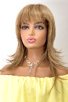 Barbara Dore Yellow Styled Long Fiber Synthetic Wig