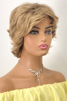 Golden Yellow Short Fiber Wig