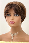 Filberta Shaded Coffee Short Fiber Wig