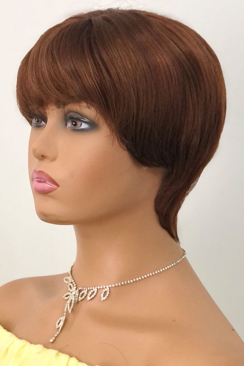 Filberta Copper Short Fiber Wig