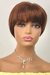 Filberta Copper Short Fiber Wig