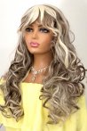 Long Fiber Wig with Dore Ombre