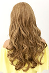 Light Coffee Wavy Long Fiber Wig