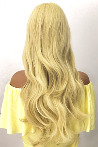 Long Yellow Color Forelock Fiber Wig