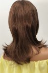 Chestnut Synthetic Medium Length Wig With Forelock