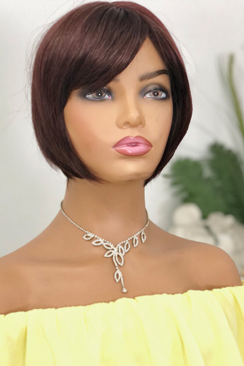 Chestnut Natural Looking Synthetic Short Wig