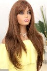 Grace Straight Model Copper Long Fiber Wig