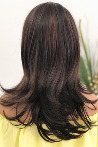 Gilda Dark Coffee Synthetic Long Wig