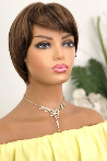 Filberta Shaded Coffee Short Fiber Wig