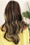 Ombre Coffee Long Wavy Fiber Wig