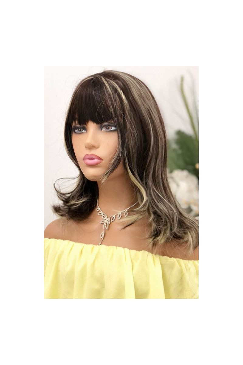 Theatrical Baled Long Synthetic Wig