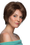 Victoria Brown Short Fiber Synthetic Wig