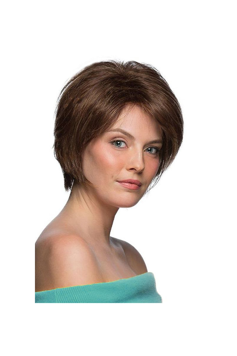 Victoria Brown Short Fiber Synthetic Wig