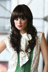 Ulyana Dark Brown Curly Long Synthetic Wig