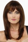 Alexandra Dark Red Long Synthetic Wig