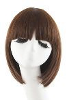 Brown Blunt Synthetic Party Wig