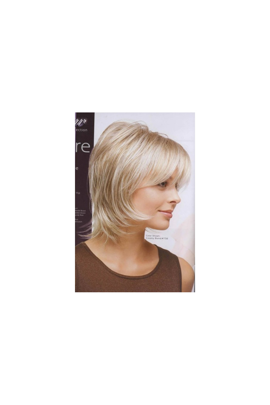 Medium Length Light Tone Synthetic Wig