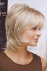 Medium Length Light Tone Synthetic Wig