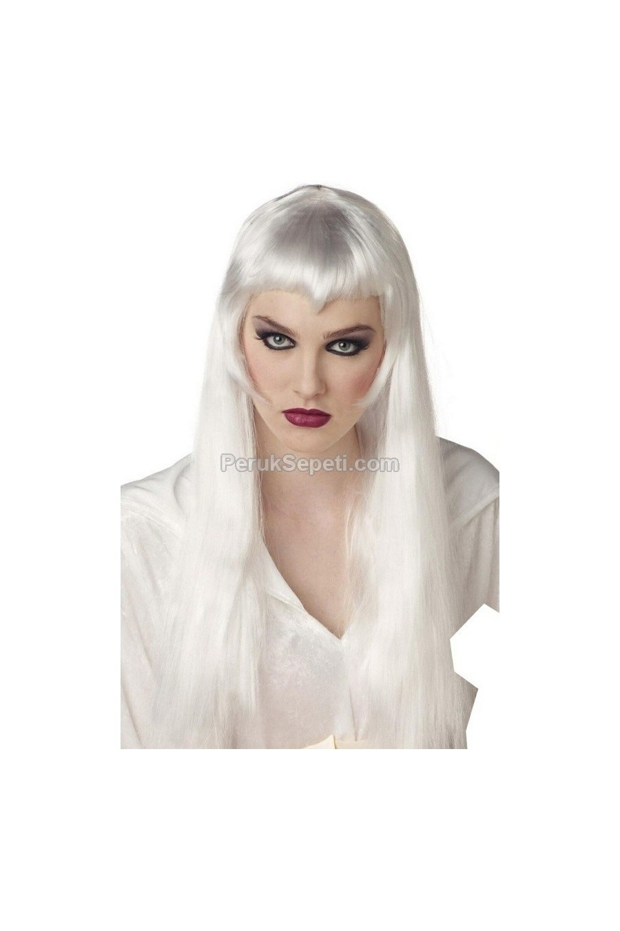 White Long Gothic Party Wig