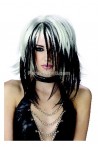 Black And White Gothic Party Wig