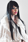 Black Synthetic Long Wig