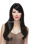 Black Straight Synthetic Long Wig