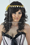 Black Curly Long Synthetic Wig