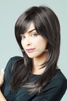 Black Modern Synthetic Long Wig