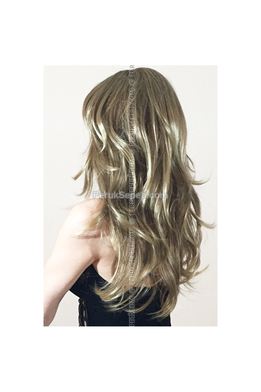 Golden Yellow Long Synthetic Wig