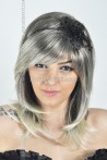 Baled White Synthetic Long Wig