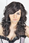 Brown Curly Synthetic Wig