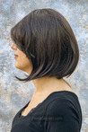 Blunt Model Coffee Short Synthetic Wig