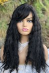 Afro Wave Black Long Fiber Wig