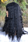 Afro Wave Black Long Fiber Wig