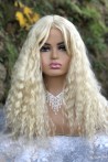 Yellow Afro Wave Fiber Long Wig