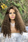 Afro Wave Coffee Long Fiber Wig