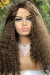 Afro Wave Coffee Long Fiber Wig