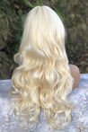 Yellow Wavy Long Fiber Wig