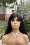 Black Straight Model Long Synthetic Wig