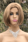 Copper Color Short Blunt Synthetic Wig